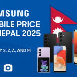 Samsung Mobile Price in Nepal 2025 | Best Deals, Latest Galaxy Phones & Specs Samsung Mobile Price in Nepal 2025 – Galaxy S, Z, A, and M series smartphones with Nepali flag background.